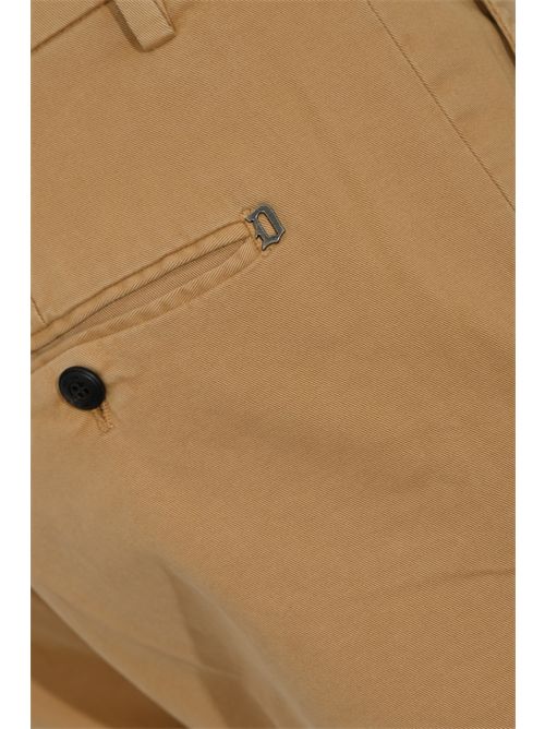 Pantalone Gaubert Relax regular in gabardina di cotone Noce DONDUP | UP688 GSE043 PTD033